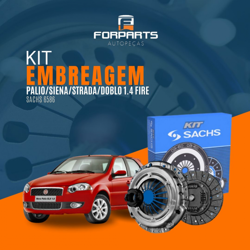 Kits Embreagem Fiat Palio Siena Doblo Strada 1.3 1.4 8/16v Fire/evo (190mm/20 Estrias) Sachs