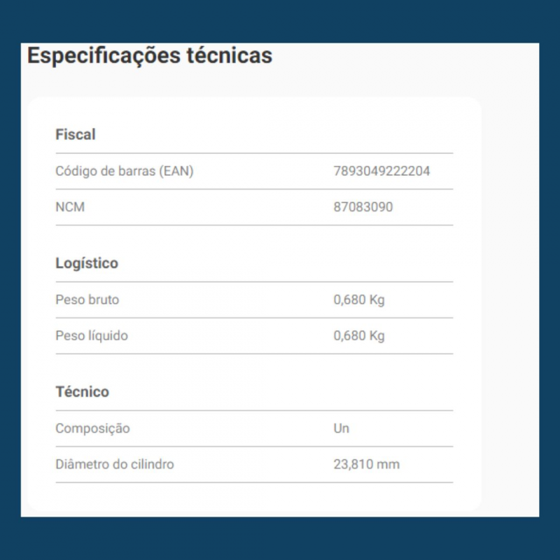 Cil Pedal Emb F-1000 Tds 93/ (mestre) Rcce005 Trw