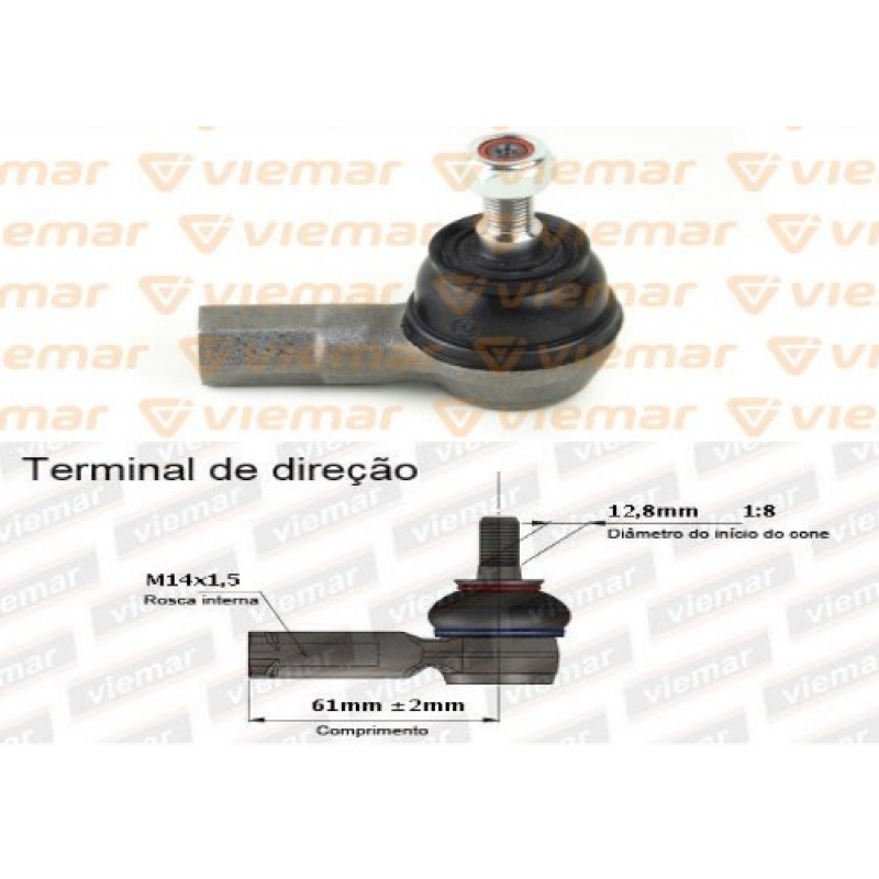 Terminal Direcao Honda Cr-v Civic 2000/2006 (mod Antigo) Viemar