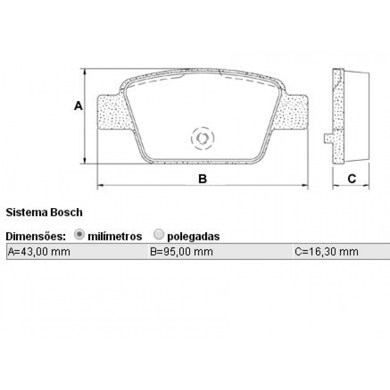 Pastilha Freio Traseiro Fiat Stilo/ Fiat Bravo/ Fiat Linea Cobreq