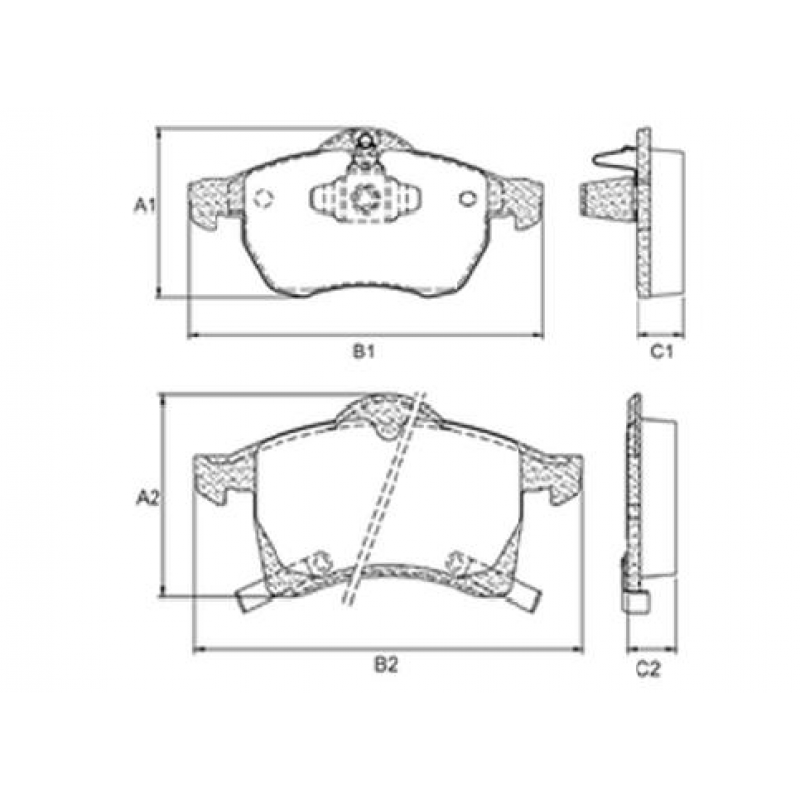 Pastilha Freio Dianteiro Gm Vectra/ Gm Zafira 2010/ Gm Astra/ Gm Meriva 16v Trw Pastilhas