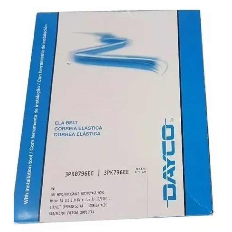 Correia Micro-v Elastica - Acd Fox/spfox/gol/voy/sav G5 07/ (+dh Dayco