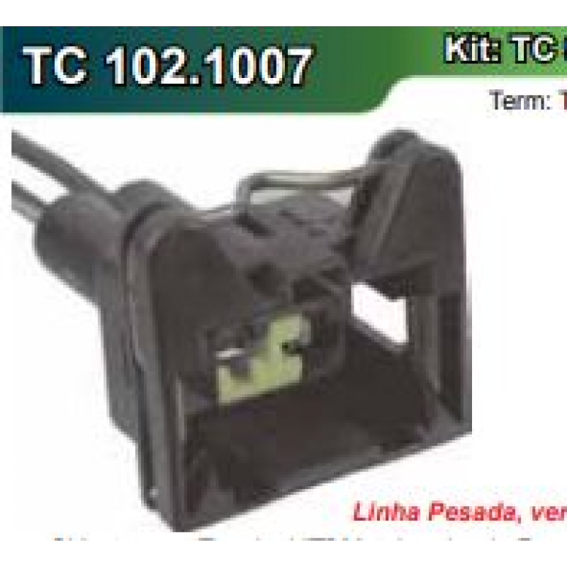 Conector/chicote 2 Vias (terminal 't') Tc Chicotes