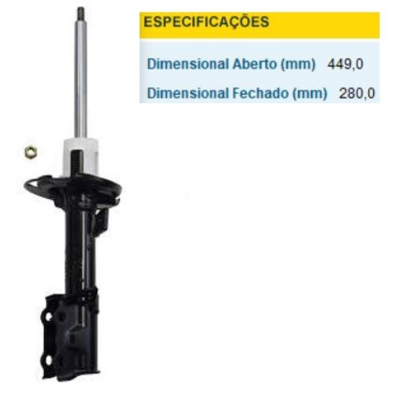 Amortecedor Dianteiro New Fiesta Hatch/sedan - Le Monroe