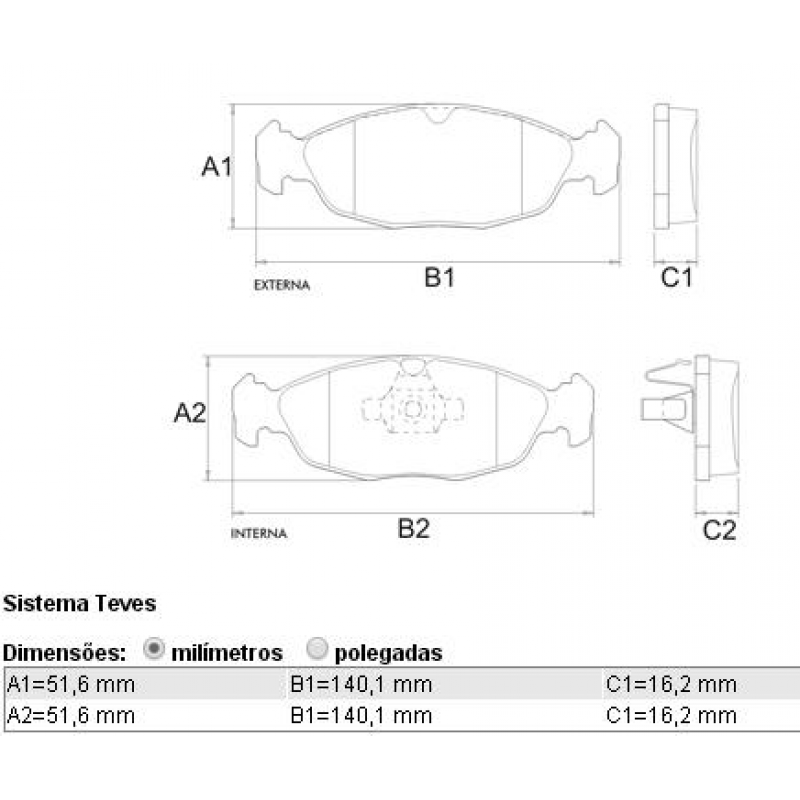 Pastilha Freio Dt Corsa 10/ Agile 10/ Celta 10/ (sistema Teves) Cobreq