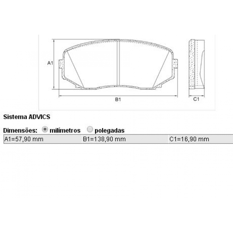 Pastilha Edge 3.5 V6 2008/ Cobreq