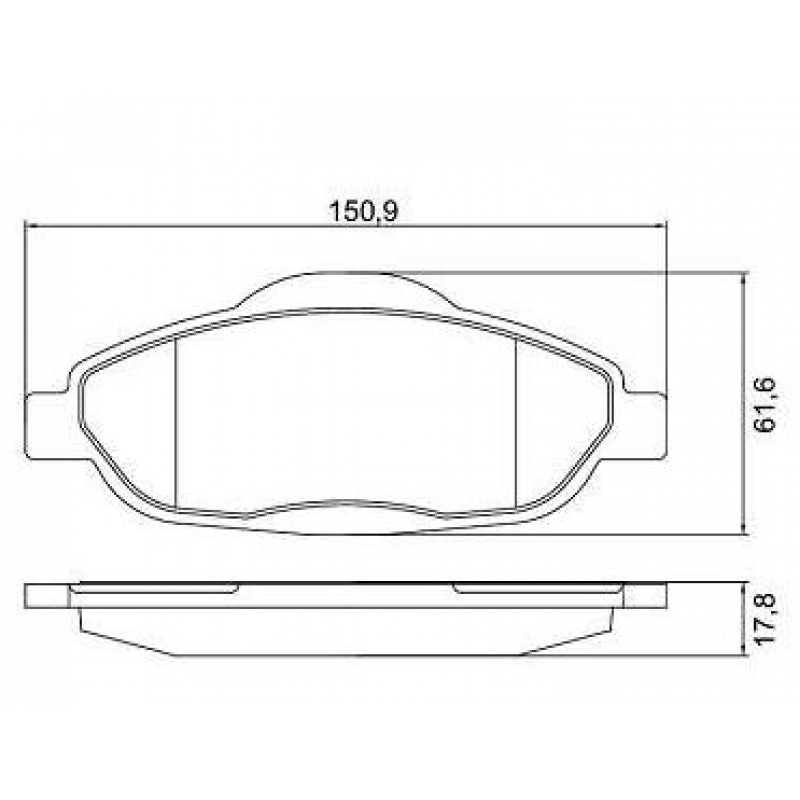 Pastilha Dt 308 408 C4 Lounge 1.6/2.0 16v 12/ (c/ Anti Ruido) Cobreq