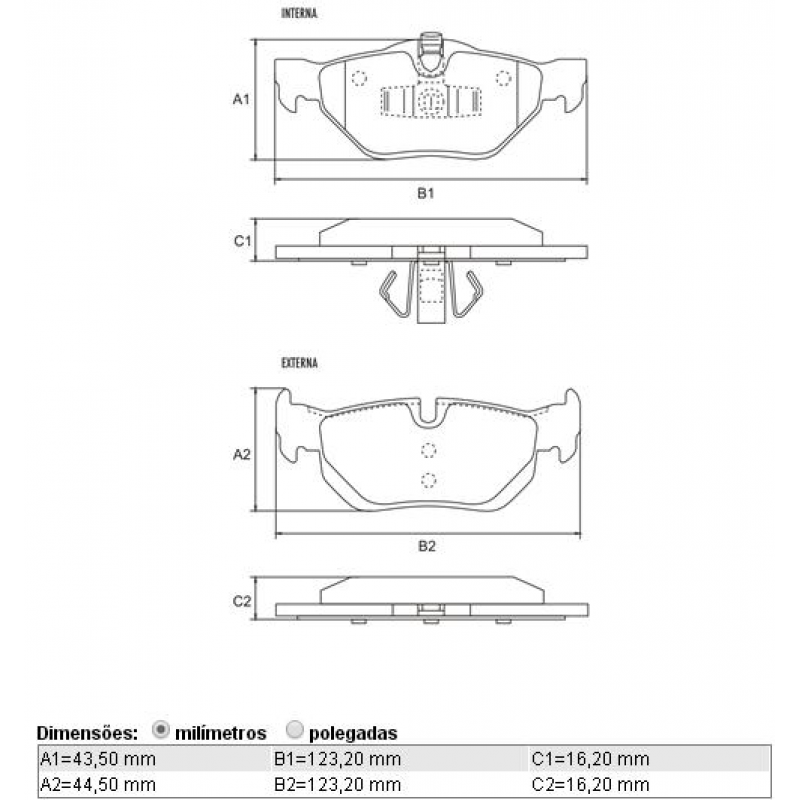 Pastilha Freio Traseiro Bmw X1 Sdrive 2012/2014/ Bmw Serie 1 118i/ Bmw 120i/ Bmw Serie 3 320 Cobreq