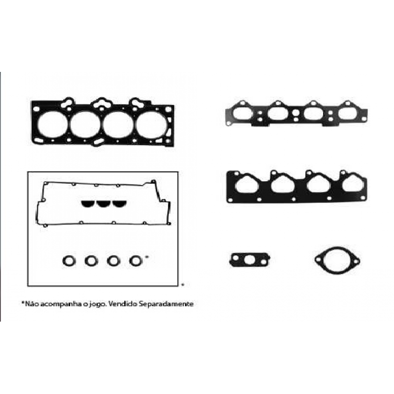 Jogo Juntas Cabecote Hyundai Tucson Elantra Kia Sportage Lx 2.0 16v G4gc/dohc 2001/ (fibra) Juntalima