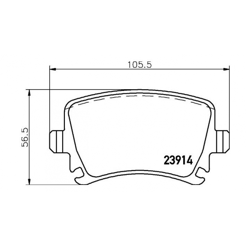 Pastilha Tr A3 A4 A6 Tt Fsi 06/, Jettat 2.5 (s/mola) Cobreq