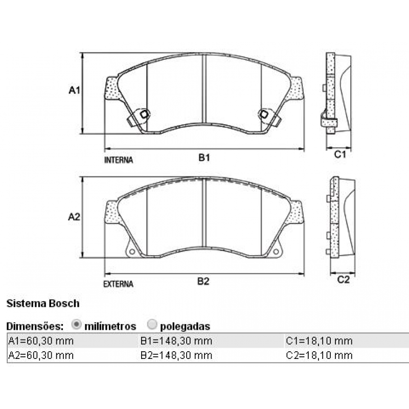 Pastilha Gm Tracker 1.8/2.0 14/17, Cruze 1.8 12/ Cobreq