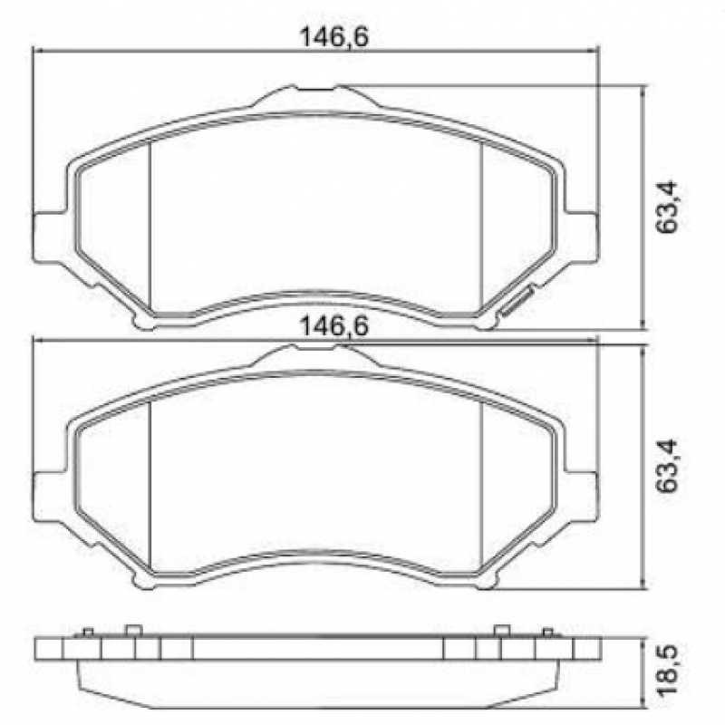 Pastilha Freemont Journey (disco 302mm) Cobreq