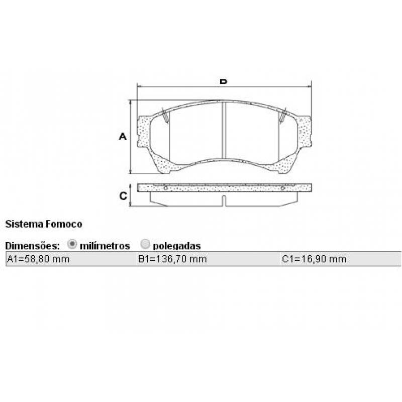 Pastilha Freio Dt Fusion 2006/2012 Cobreq
