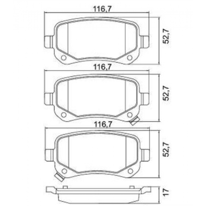 Pastilha Traseira Freemont Journey (disco 305mm) Cobreq