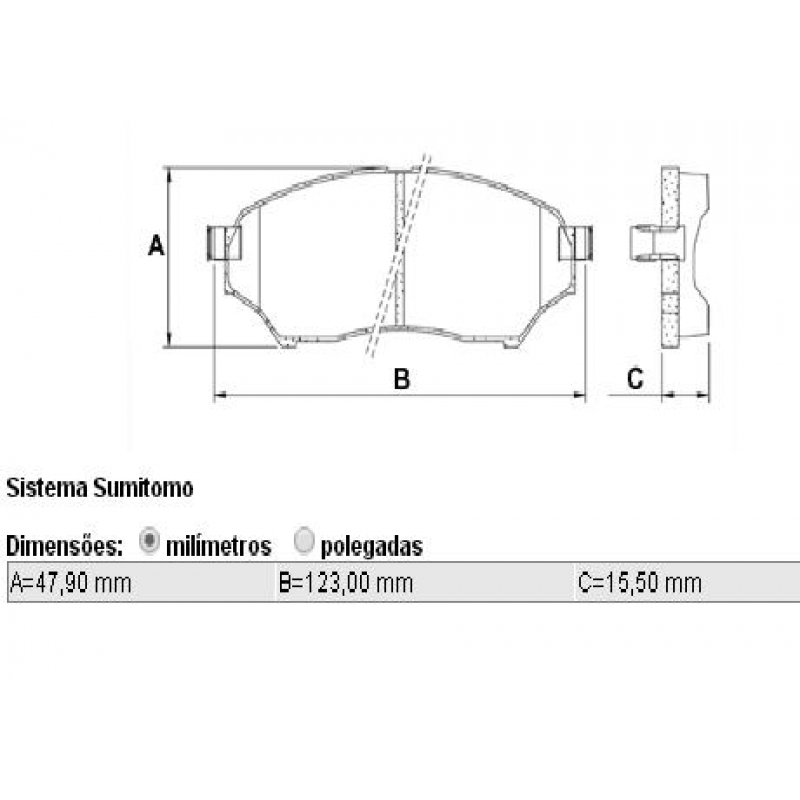 Pastilha Paj Tr4/io (sist Sumitomo) Cobreq