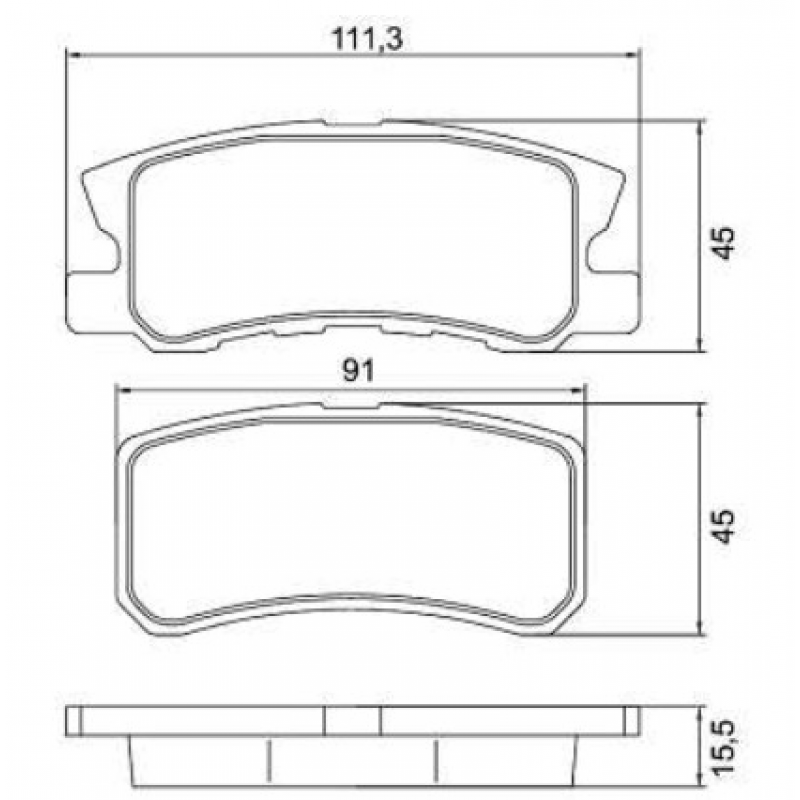 Pastilha Freio Traseiro Mitsubishi Asx 10/12 Outlander 03/12 Pajero Full 03/08 Cobreq