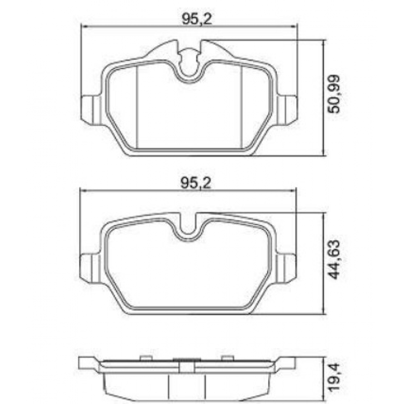 Pastilha Freio Traseiro Bmw 118 120 320 2006/2011 Cobreq