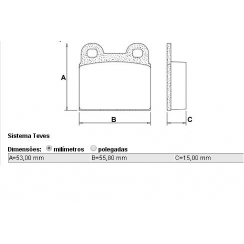 Pastilha Fusca Brasilia/var/tl/tc (dian/tras) Frasle