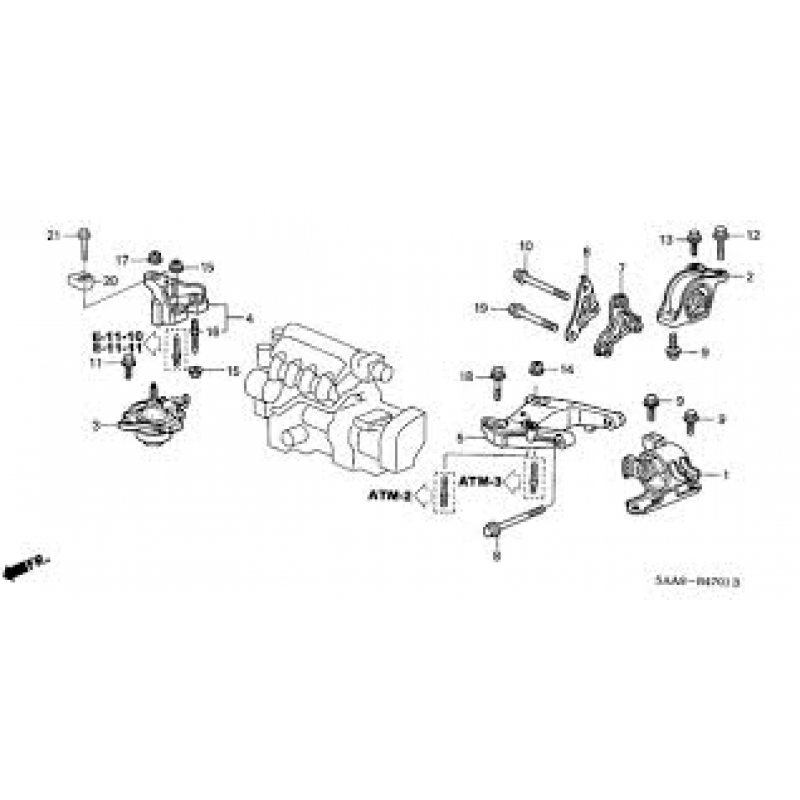 Coxim Motor Le Fit 1.4/1.5 03/08 (sup Cambio Automatico) Mobensani