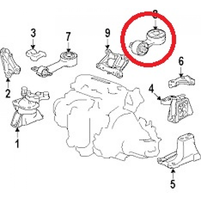 Coxim Motor/cambio Tras Inf Civic New 06/11 (manual) Shockbras
