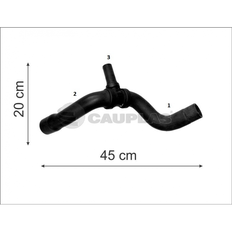 Mangueira Inferior Radiador Agile Montana Nova 2009/ Cauplas