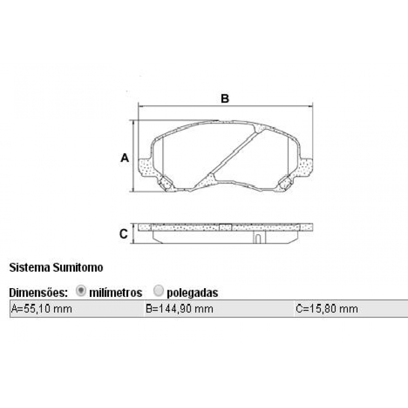 Pastilha Asx 10/, Outlander 08/12, Lancer 04/, Compass 11/16 Cobreq