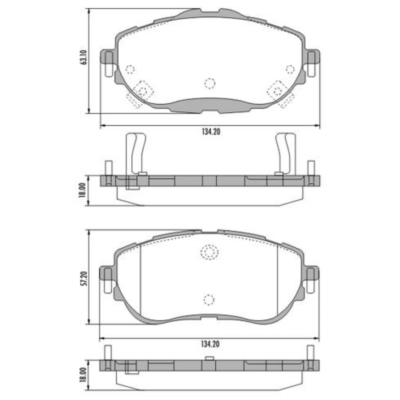Pastilha Freio Dt Corolla 2014/2019 (com Anti Ruido) Cobreq