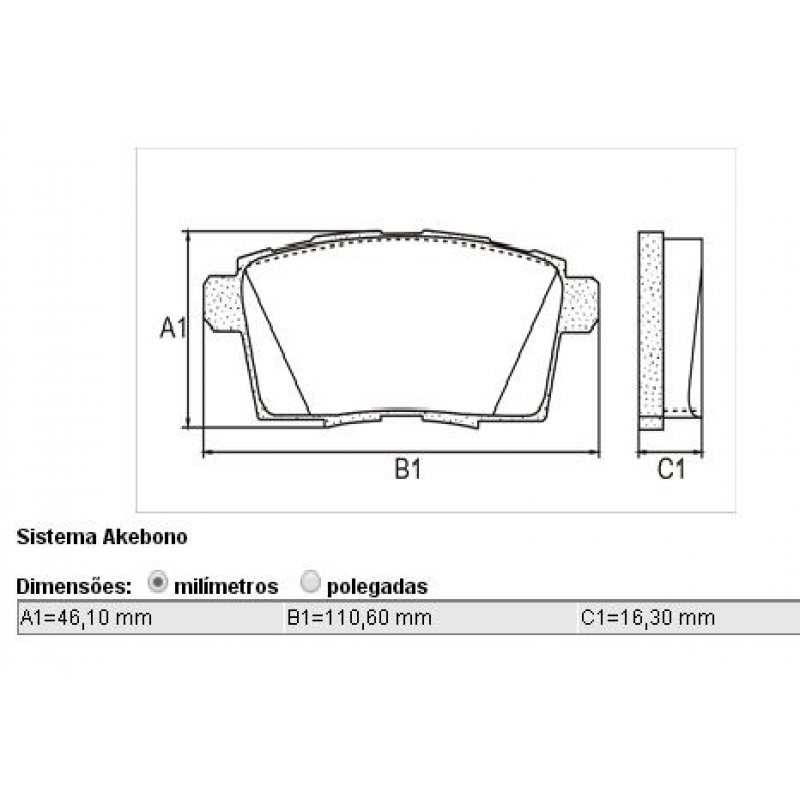 Pastilha Tr Edge 2008/2010 Cobreq
