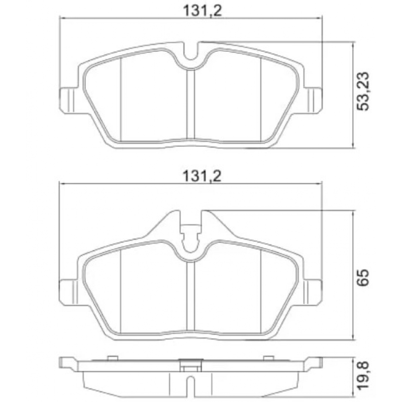 Pastilha Freio Dianteiro Bmw 118 120 06/12 Mini Cooper 05/13 (pinca Trw) Cobreq