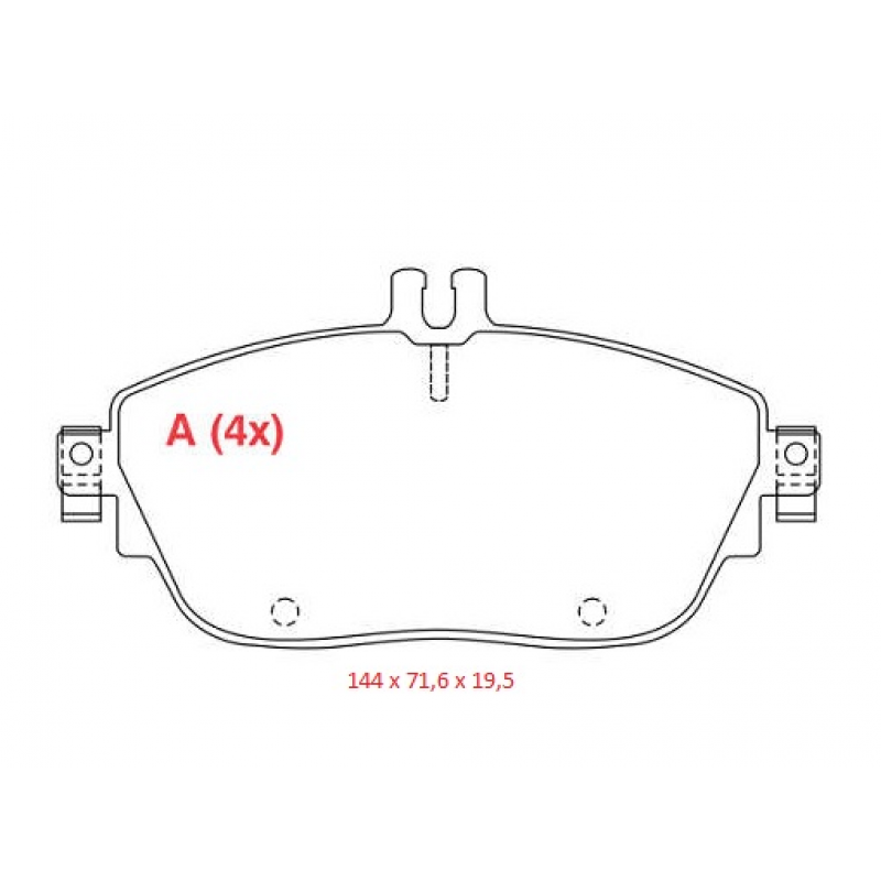 Pastilha Freio Classe A 200/250 12/, B200 11/, Cla Coupe 13/, Cla Class 13/ Ferodo Ceramica