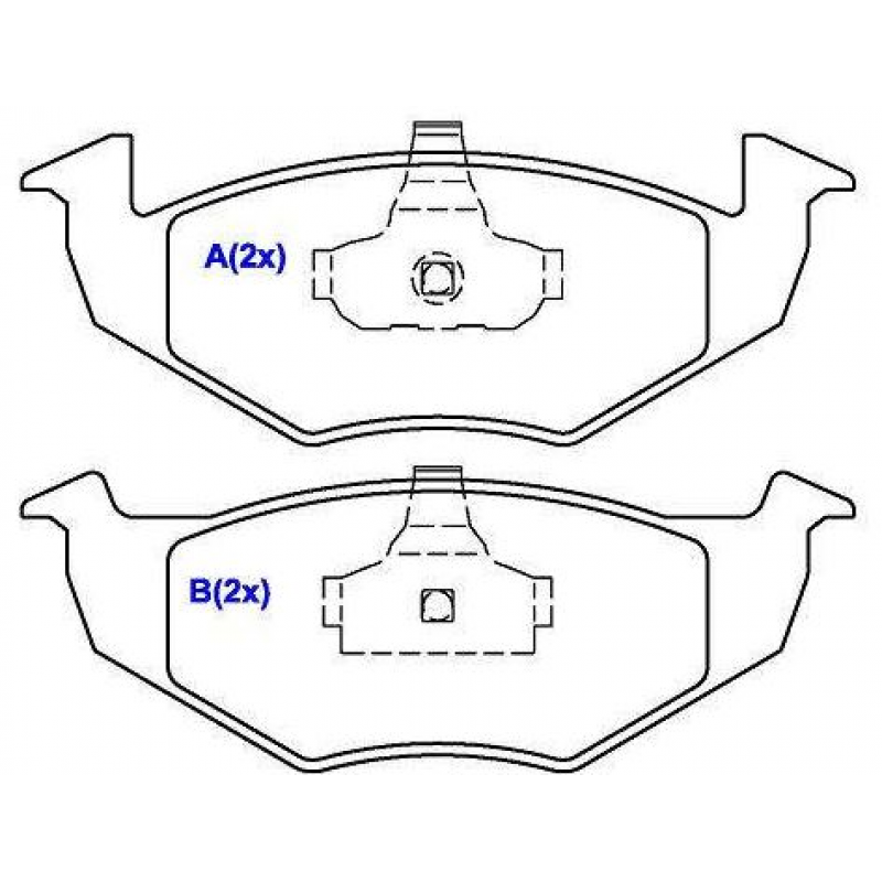 Pastilha Gol/voy/sav G5 /11, Gol G6 13/, Golf/polo Clas /98 ( Syl