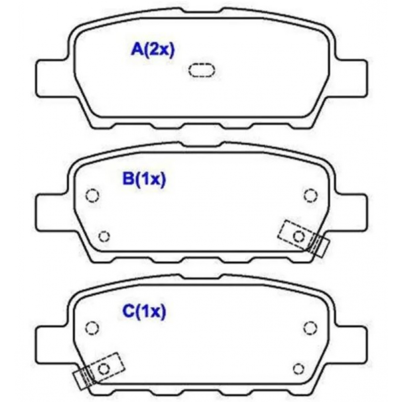 Pastilha Tr Nissan Sentra 15/20 Vitara 09/16 Xtrail 07/ Syl