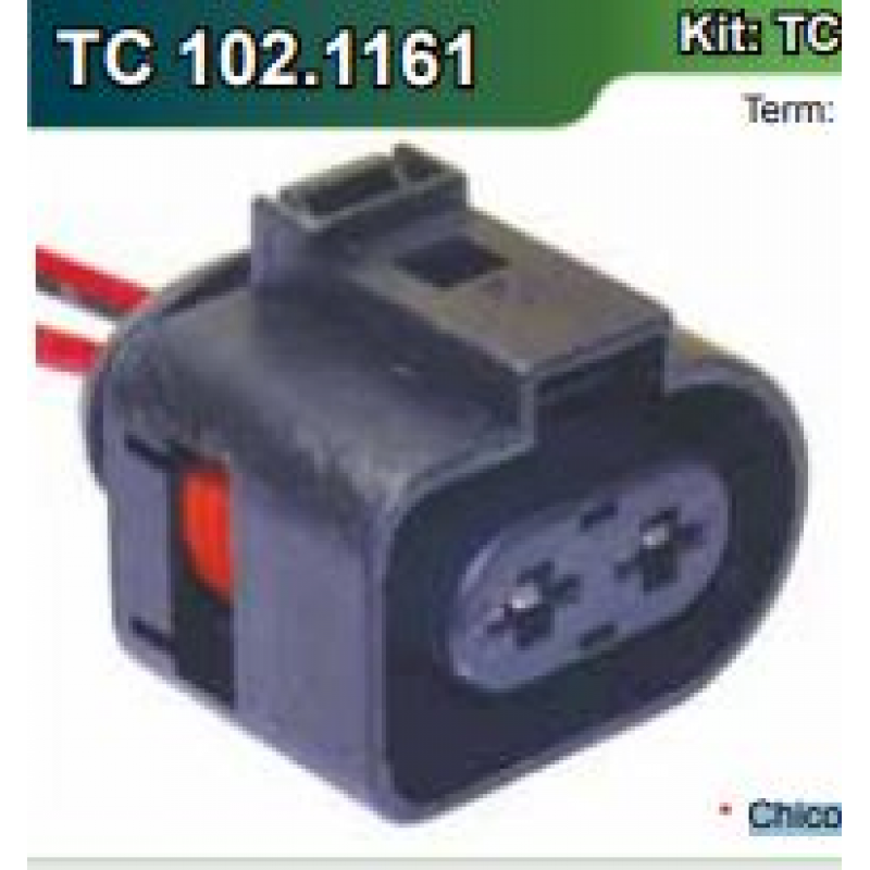 Conector/chicote 2 Vias Vw Tc Chicotes