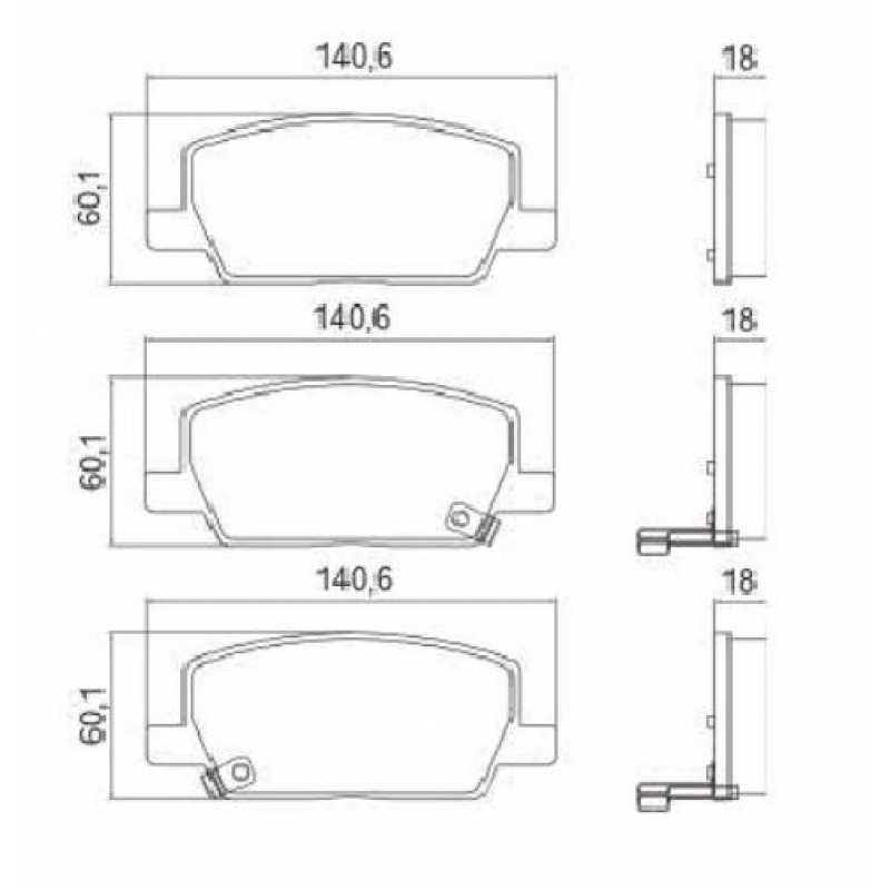 Pastilha Dt Gm Tracker 1.4 2017/2019 (ceramica) Syl