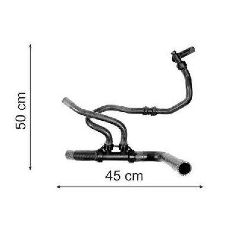 Mangueira Inferior Radiador Fiat 1.0 1.4 8v Fire 2009/ (com 2 Rabichos) Disfix
