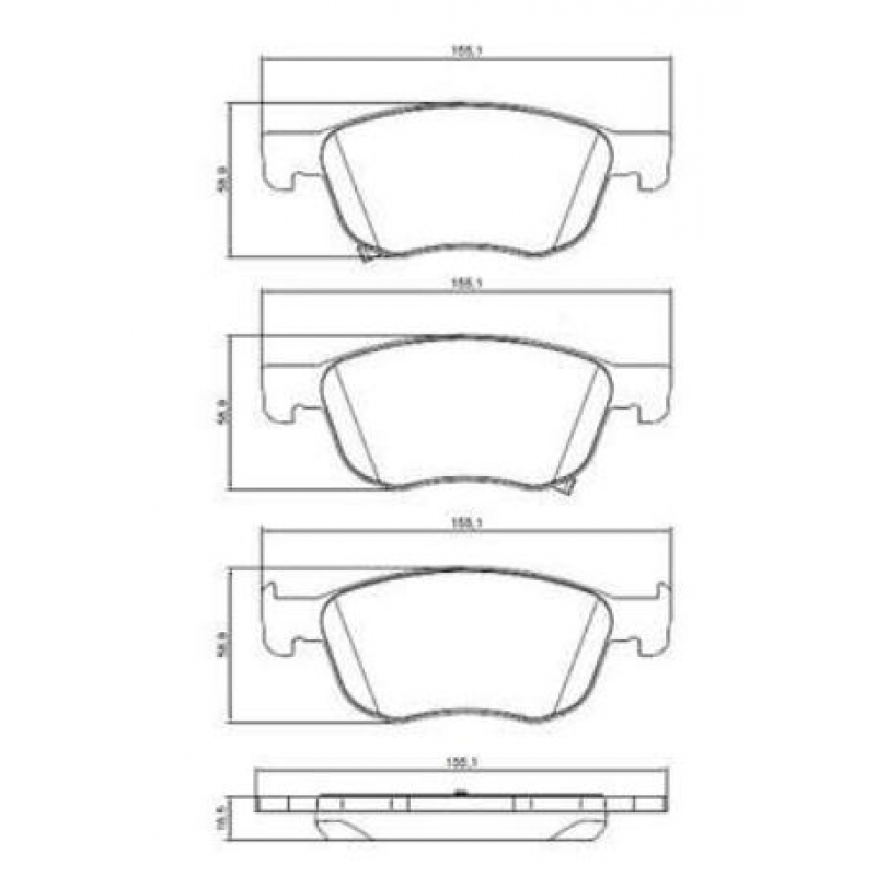 Pastilha Freio Dt Civic 1.5 2.0 2020/ Hrv 1.8 1.5 2019/ (c/anti Ruido) Cobreq