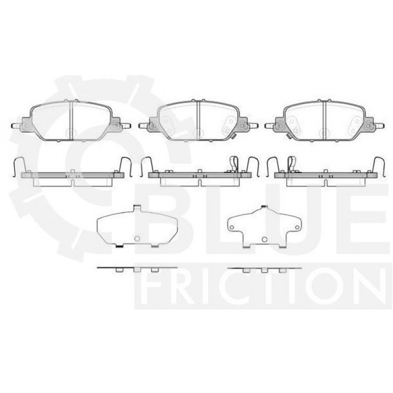 Pastilha Freio Tr Cr-v 2020/ Blue Friction