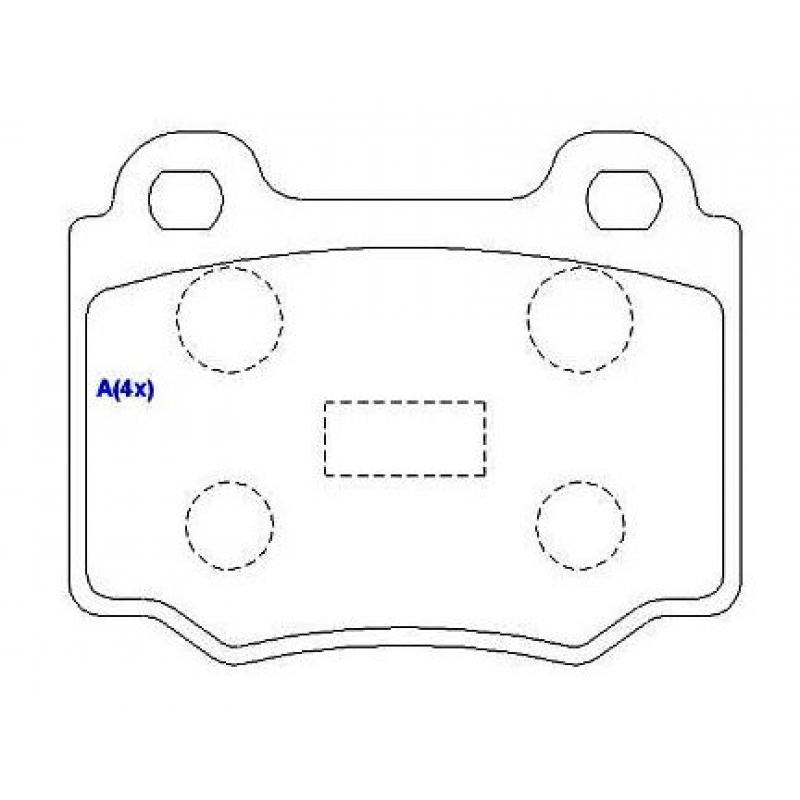 Pastilha Freio Gol Parati Saveiro 1994/1995 (sistema Teves) Syl