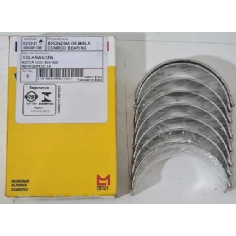 Bronzina Biela Vw Ap 1.6/1.8/2.0 86/, Golf 1.8/2 Mahle Metal Leve