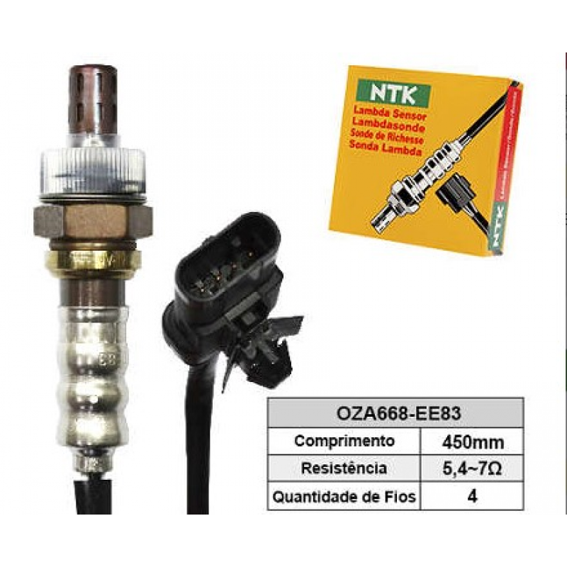 Sonda Lambda Gm Onix 1.0/ 1.4 8v Prisma 1.0/ 1.4 8v Cobalt 1.8 8v (pre Catalizador) Ntk
