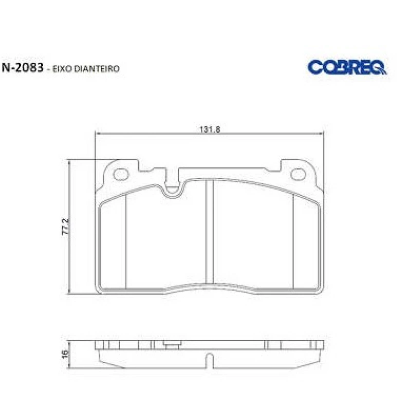 Pastilha Dt Audi Q5 2.0/3.0 08/ A6/a7 10/ (c/sensor) Cobreq