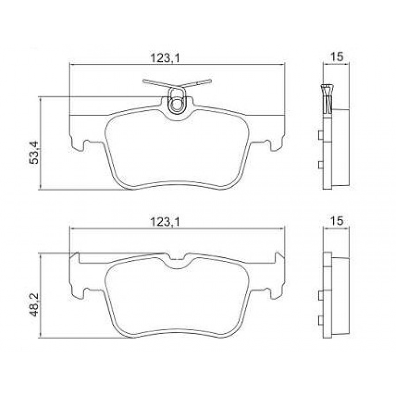 Pastilha Freio Traseiro Ford Fusion 2013/ Cobreq