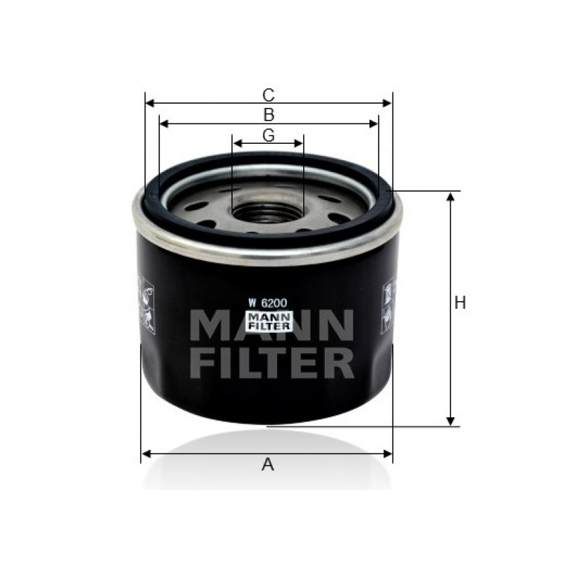 Filtro Oleo Etios 1.3/1.5 16v X/xs/xls Flex 13/ Mann