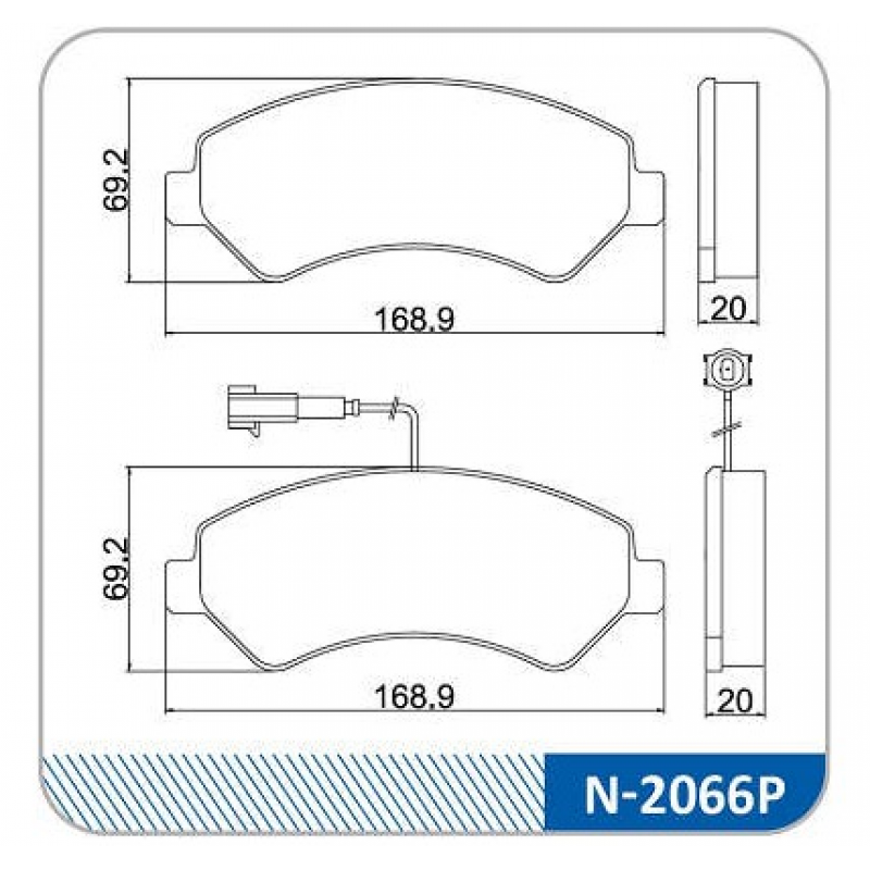 Pastilha Dianteira Ducato 2.3 2018/ (performance) Cobreq