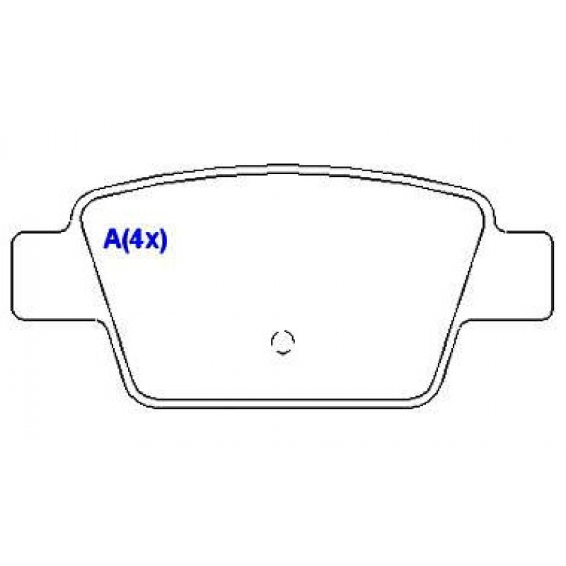 Pastilha Freio Traseiro Fiat Stilo/ Fiat Bravo/ Fiat Linea Syl