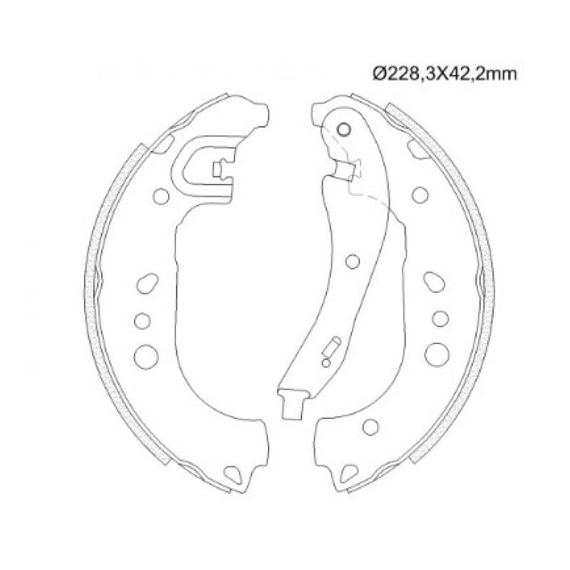 Jogo Patins Freio Vw Virtus Polo 1.6 16v 2018/ Nao Usar Frasle Discos