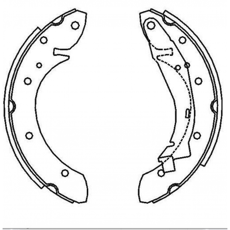 Jogo Patins Freio Meg/sce 1.6/2.0 96/ (sist Gir) Syl