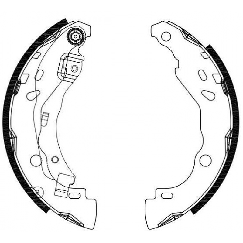 Jogo Patins Freio Traseiro Loga/sand (tambor 203mm) R Syl