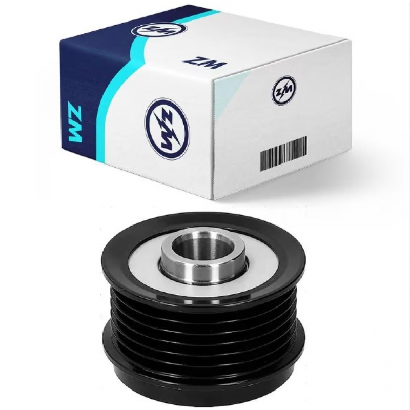 Polia Roda Livre Alternador Toro Compass Renegade Diesel 2.0  - 6pk Rosca 14mm Zm