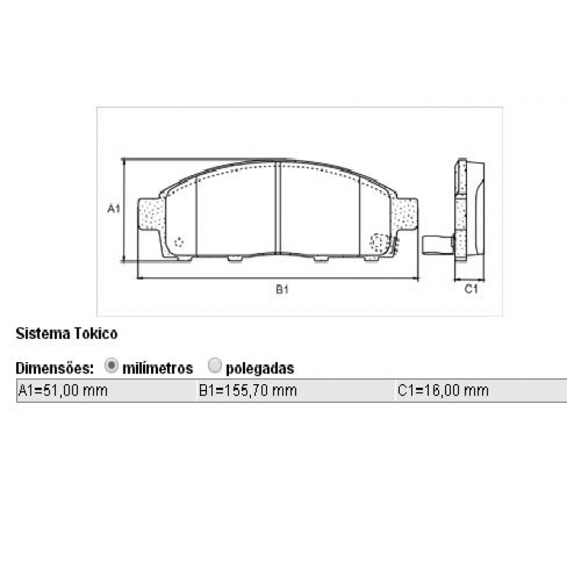 Pastilha L200 Triton 08/, Pajero Dakar 3.2 4x (ceramica) Syl